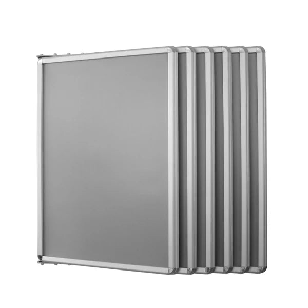 Espositore a parete con cornici a scatto - 10 Cornici 70 x 100