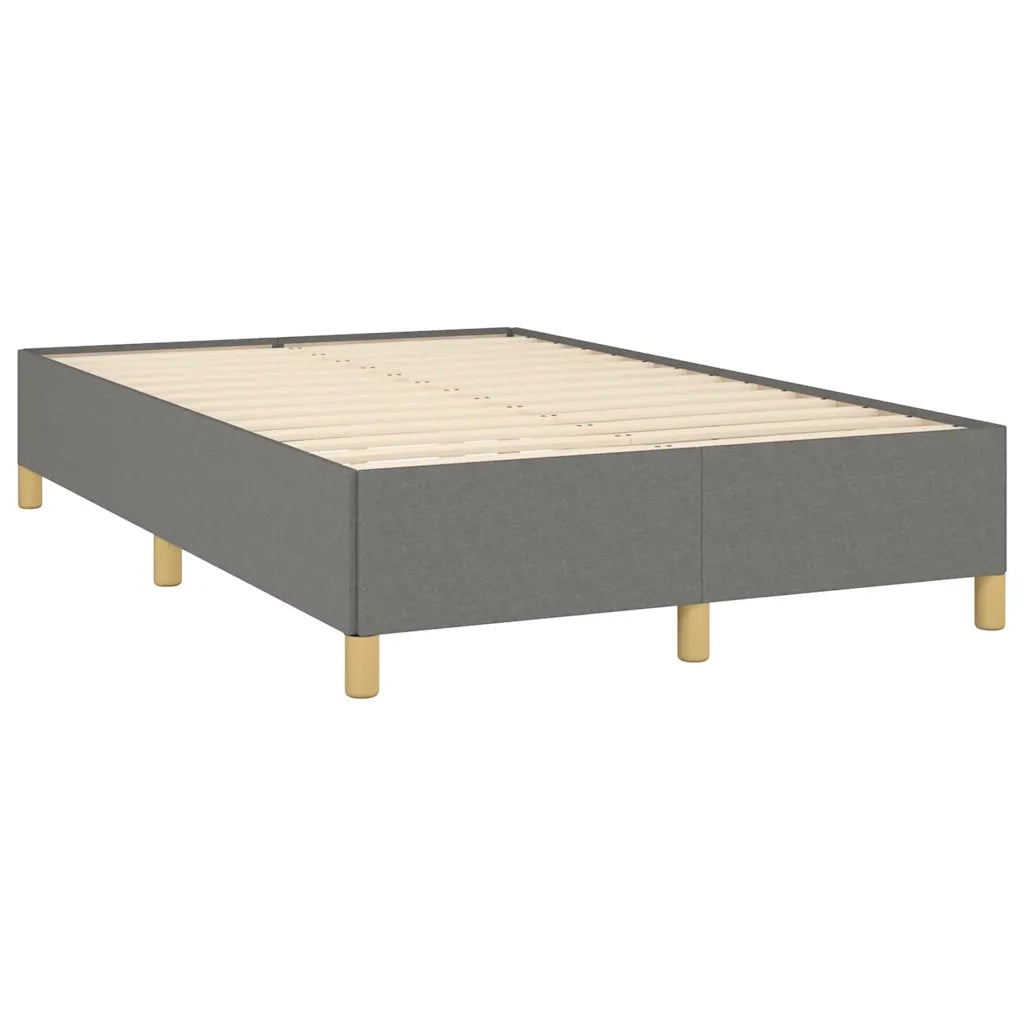 Giroletto a Molle con Materasso Grigio Scuro 120x190cm Tessuto 3270426