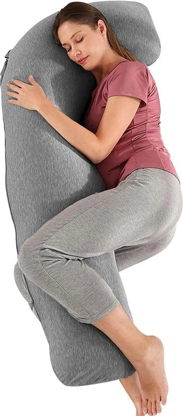 Sfoderato in cotone - cuscino di supporto per adulti - cuscino per il sonno e la gravidanza