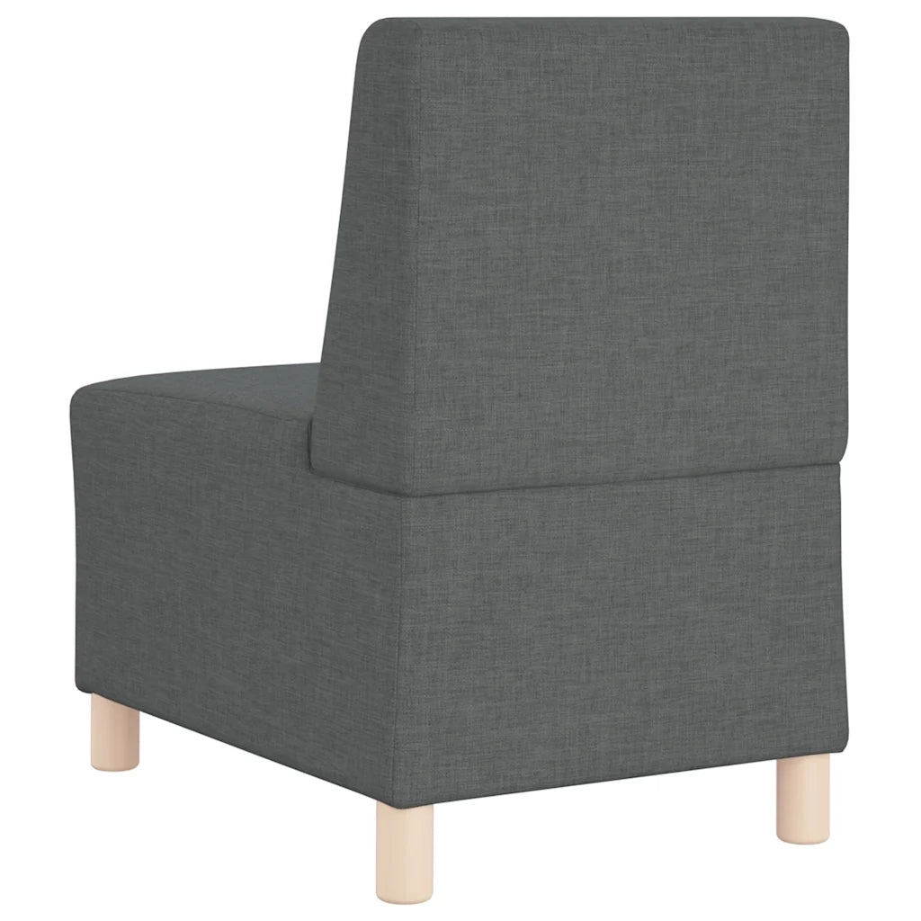 Divano componibile senza braccioli-Sofa Modulare-Divanetto grigio scuro 55 cm in tessuto