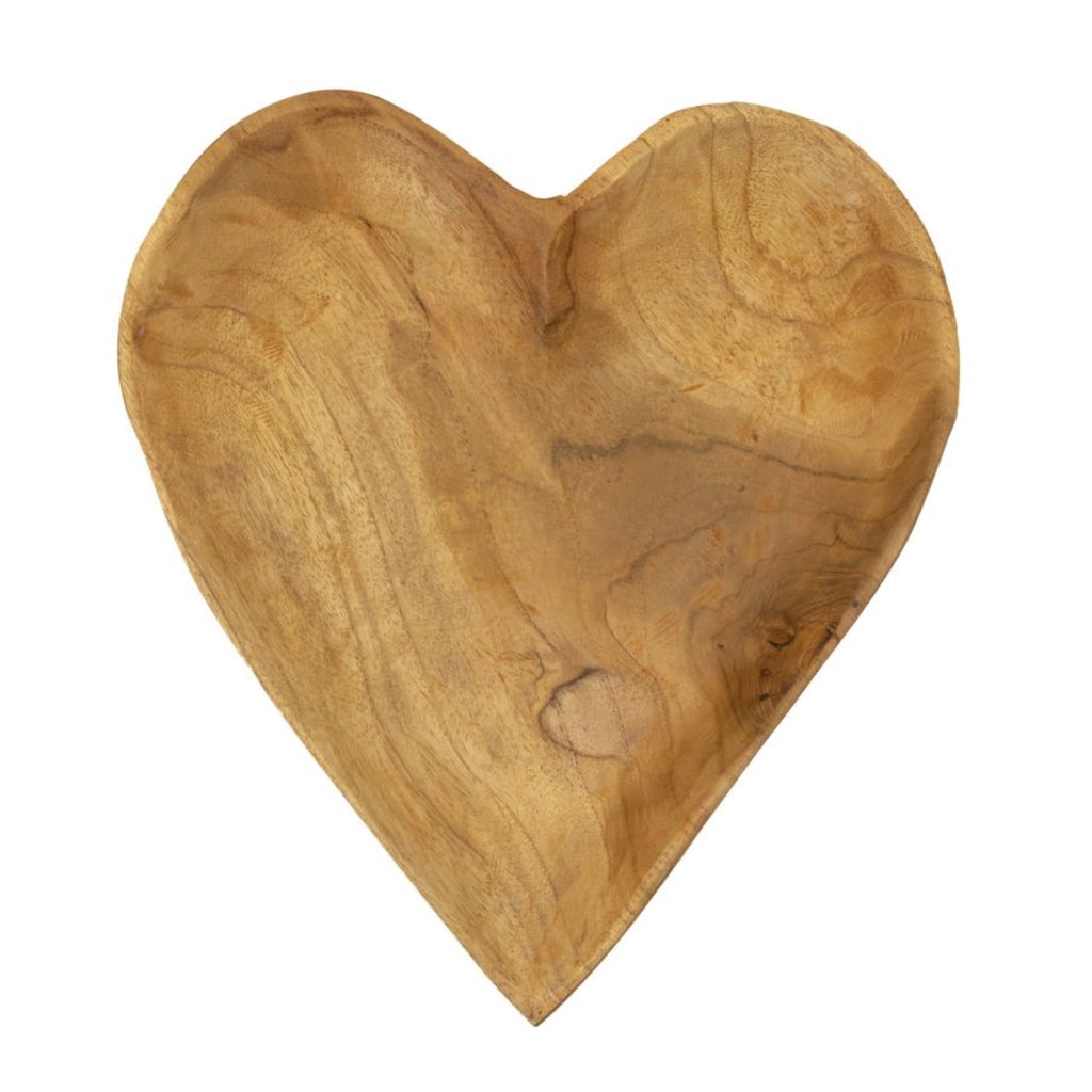 Vassoio Cuore 18, Marrone, Legno, 27x29x4 cm