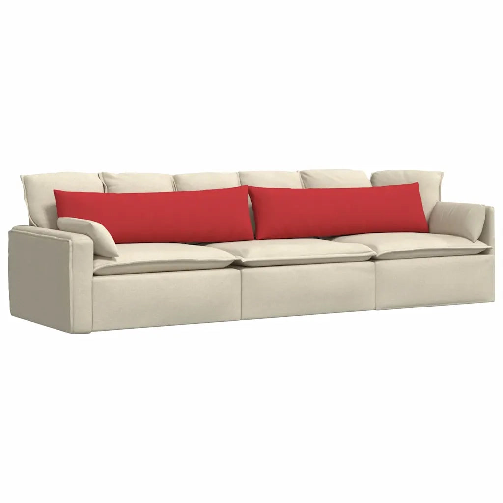Cuscini da Divano 2 pcs Rosso 145 x 40 cm Tessuto 42013837