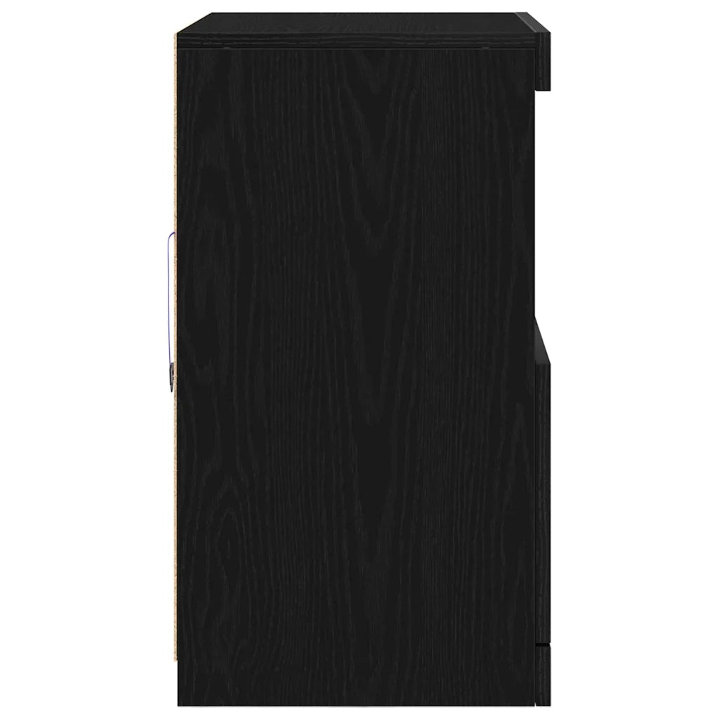 Madia LED Nero 60,5 x 37 x 67 cm Legno multistrato 863029