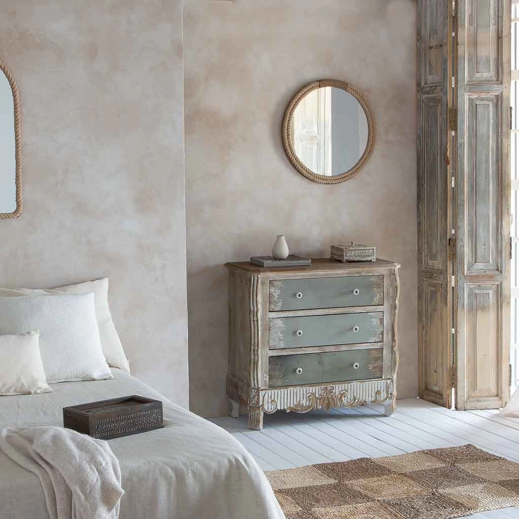 Specchio in legno 60x3x60