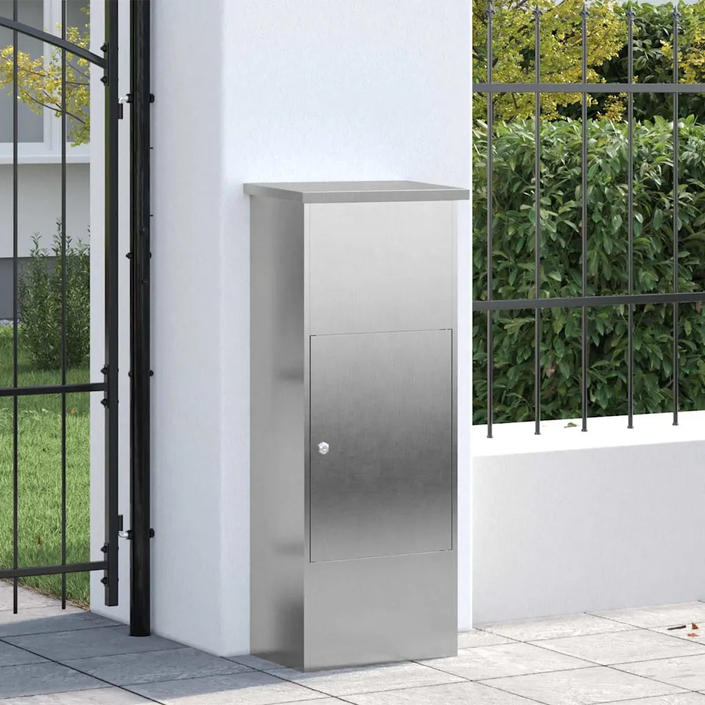 Cassetta per pacchi con porta Argento 44,5 x 29 x 110,5 cm 874930