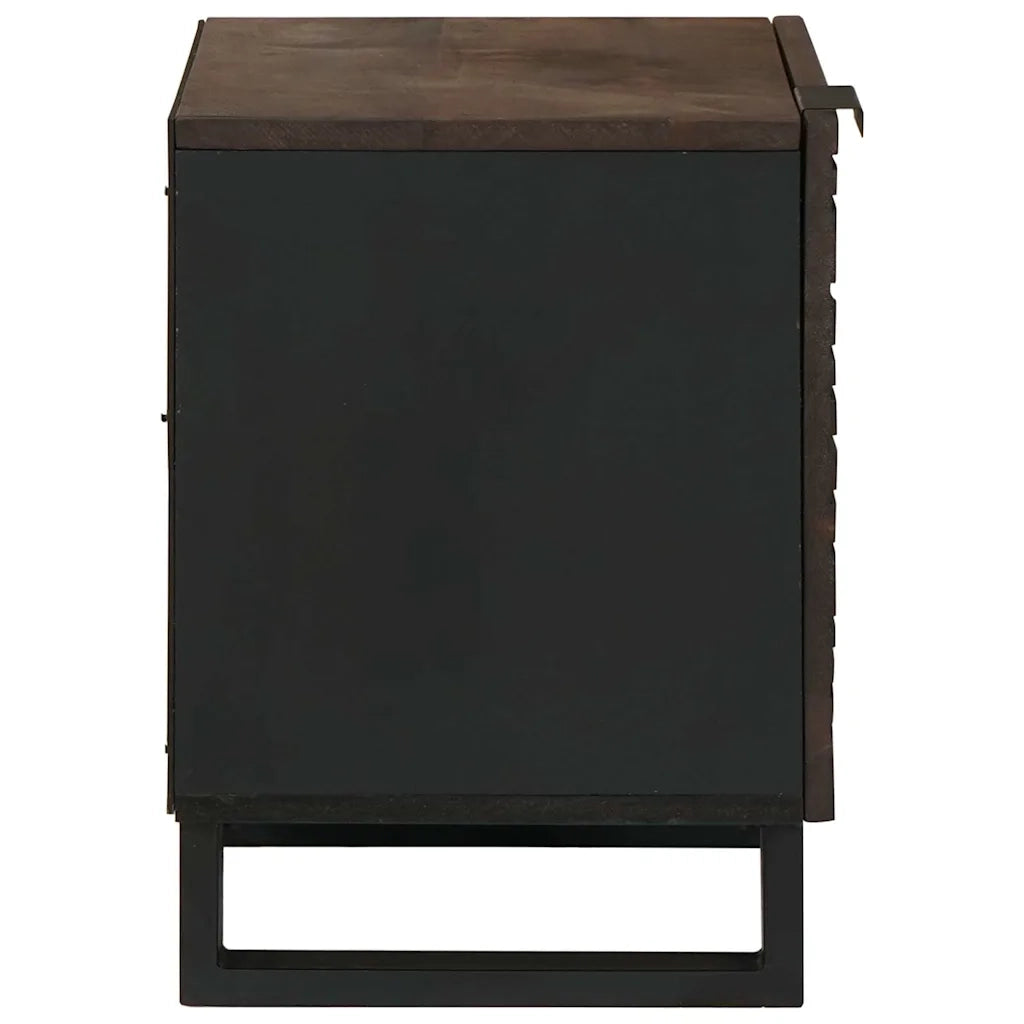 Set di 2 Comodini | Armadio da Notte | Mobiletto da notte Noce 40 x 33 x 46 cm
