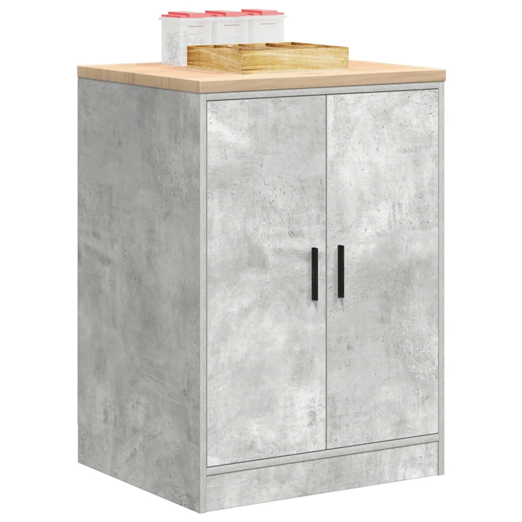 Armadietto da Garage Grigio cemento 60x51x85 cm 860574