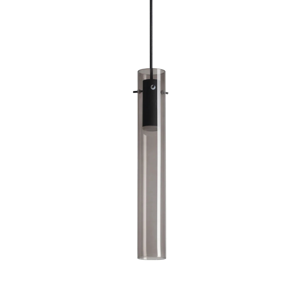 Lampada A Sospensione Flam 1 Luce Led Fumé