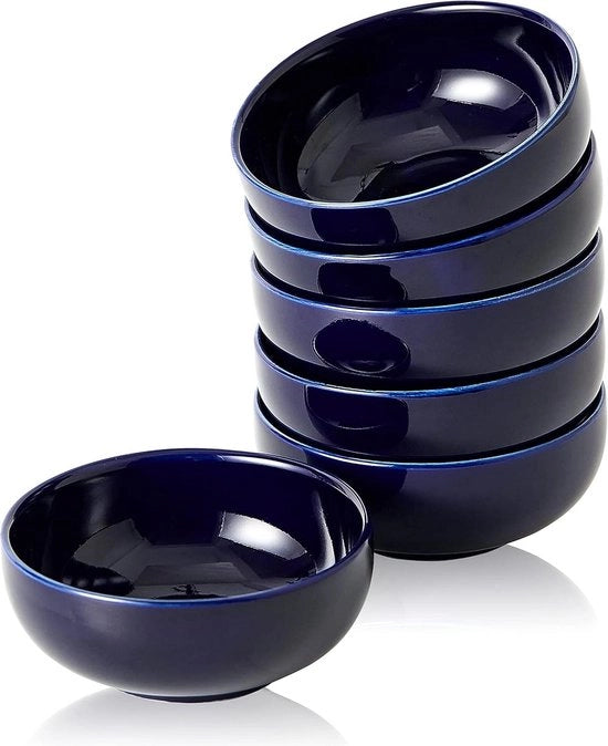 Set di immersione mini in ceramica da 70ml, 6 pezzi, 75 cm, con maniglia per dip.