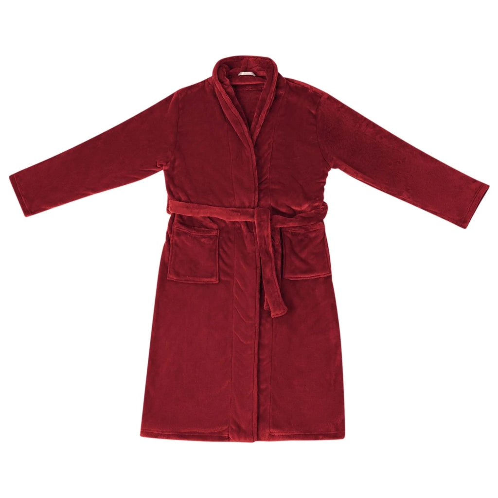 Accappatoio senza Cappuccio Rosso Bordeaux xl Flanella CFW4377346