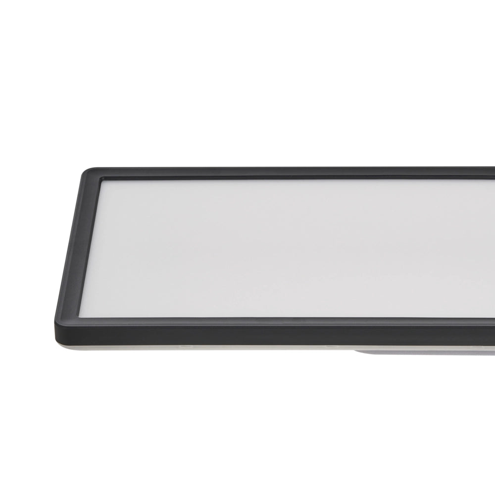 Plafoniera LED Nera a Pannello con Telecomando per Montaggio a Soffitto
