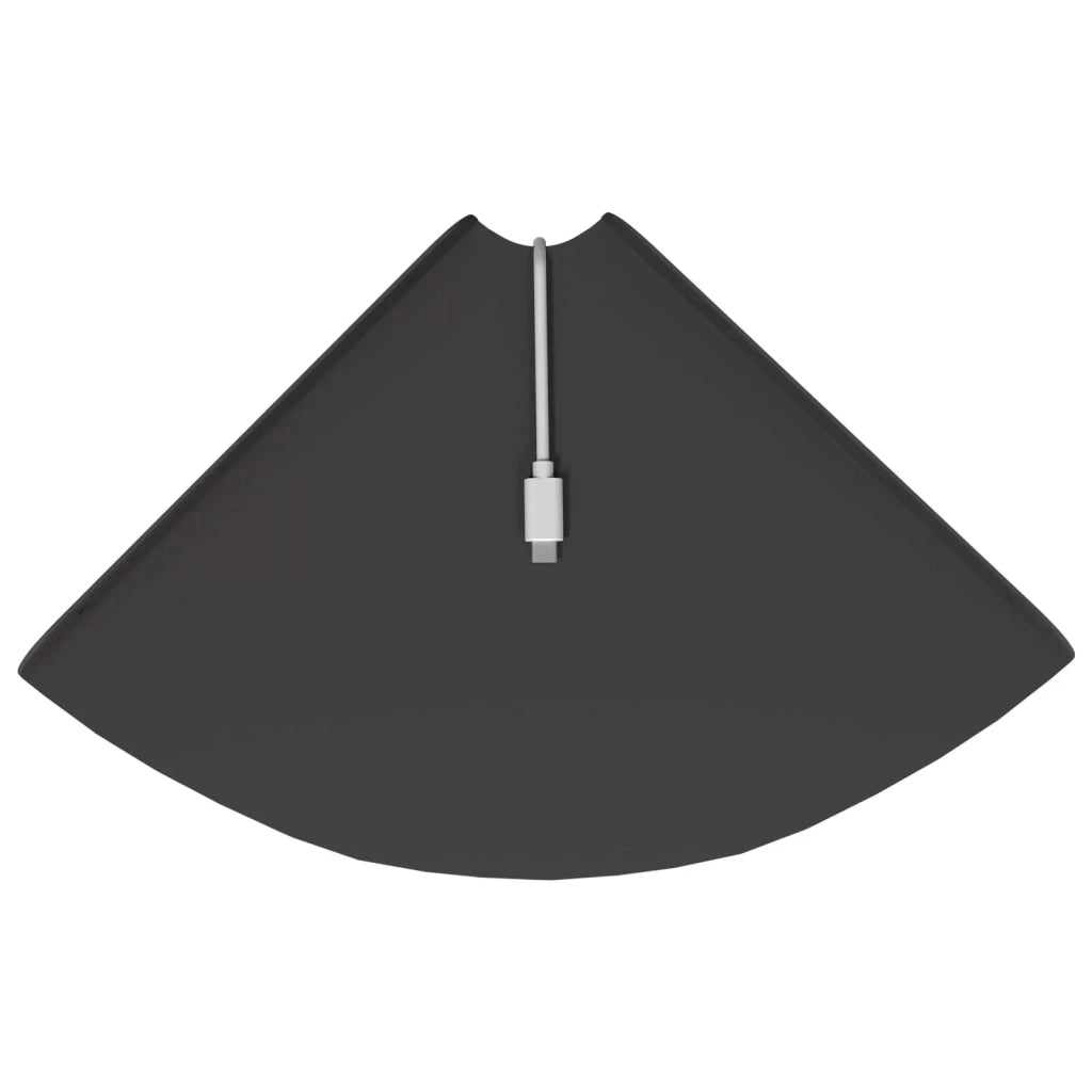 Mensola Galleggiante per Angolo 2 pcs Nero 24 x 24 x 2 cm 8004098
