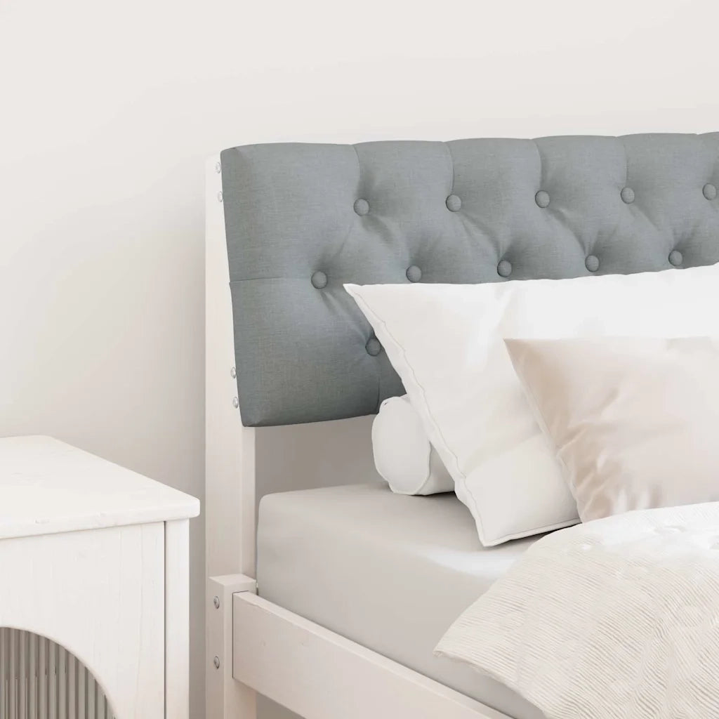 Testiera | Testata imbottita Grigio chiaro 75 cm Pino massello