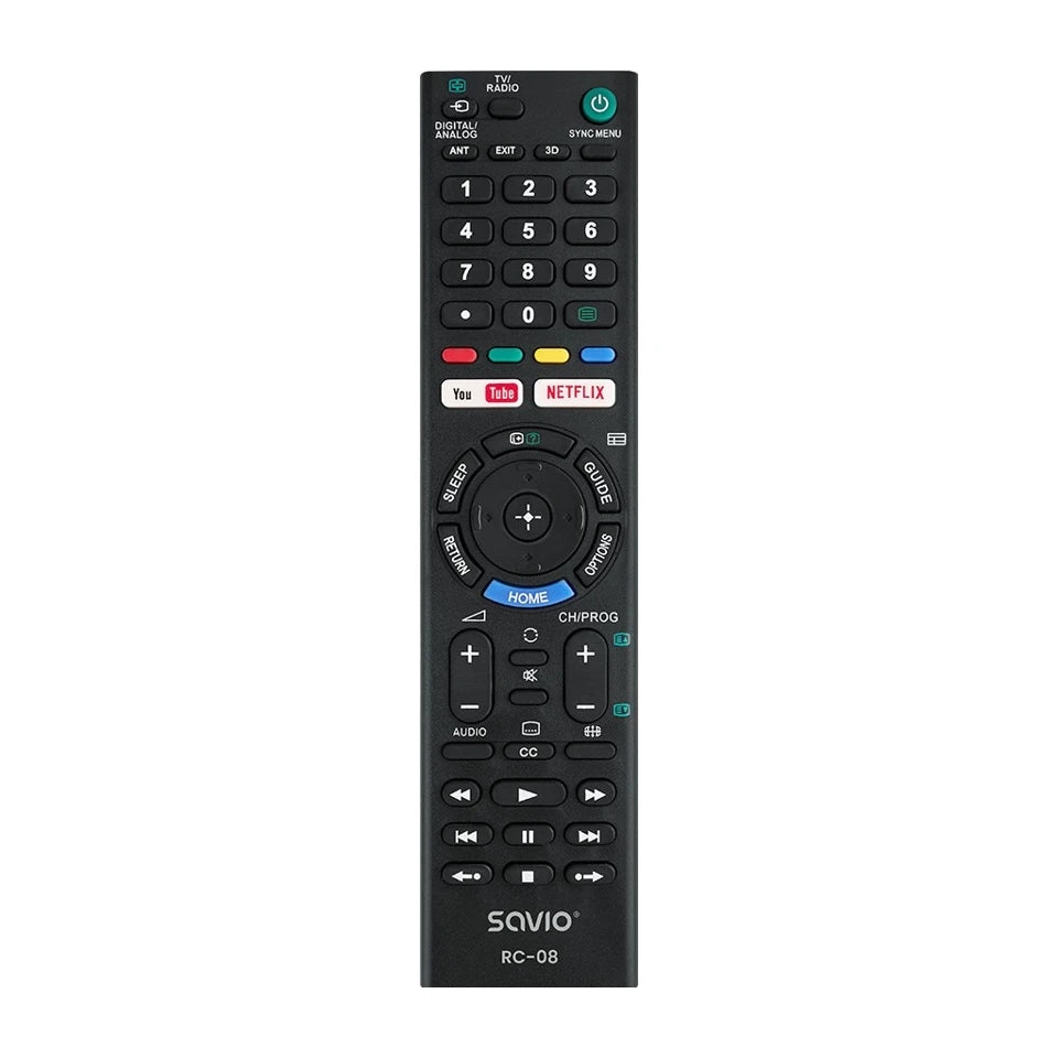 Savio RC-08 telecomando TV Pulsanti premuti