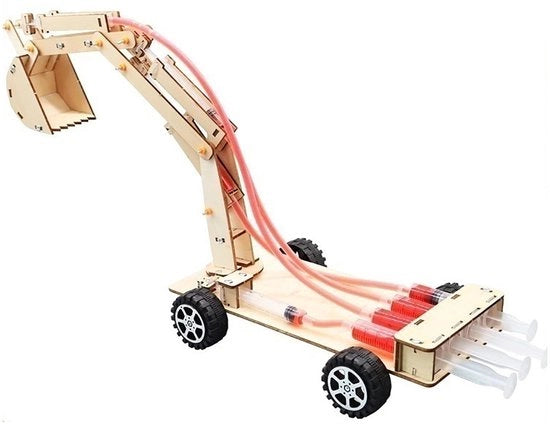 Pacchetto Educativo di Costruzione in Legno - Sistema Idraulico - Kit di Fai-da-te per Bambini - Progetto di Giocattolo per Ore di Divertimento