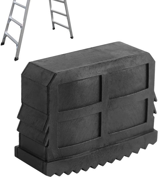 Antiscivellamento per Ladder - Puntali Antiscivolo in Gomma - 2 Pezzi/Paio - Adatto per Ladder in Alluminio 57x21mm - Gomma Resistente - Ottimo Grip - Puntali Antiscivolo per Ladder