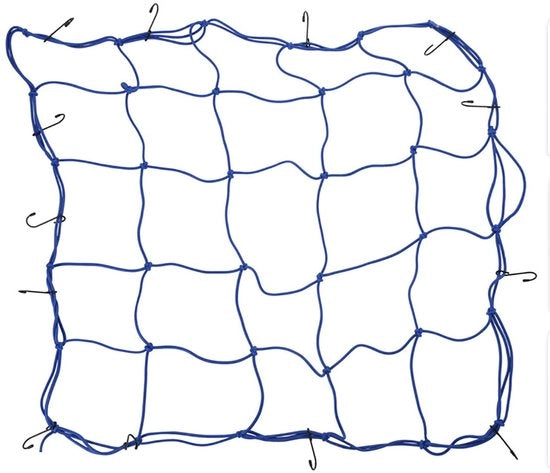 Retrattile per bagagliaio con 12 ganci - Rete per bagagliaio - Flessibile - Organizzazione - Sicurezza - 75 x 75 cm
