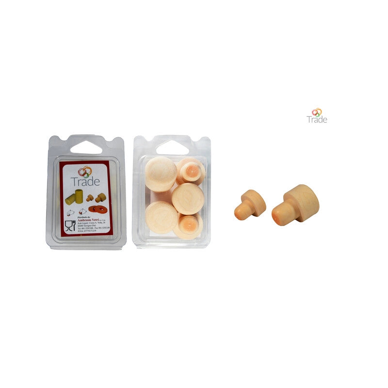 TAPPO FUNGO SINTETICO DIAM.15  5 PEZZI- 1,0 confezione