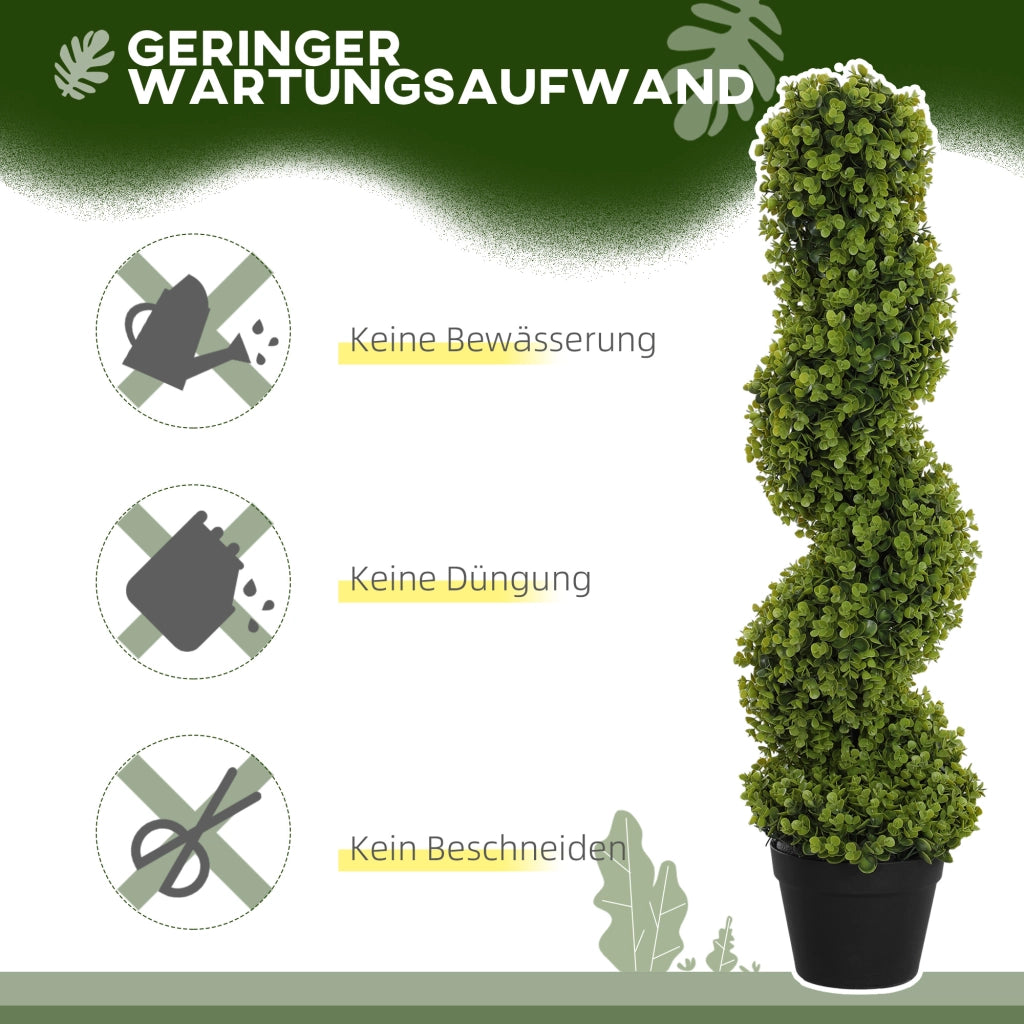 Set 2 Pezzi Piante Artificiali Decorazione Interno Esterno ¨C Minimal ¨C Verde 90 cm