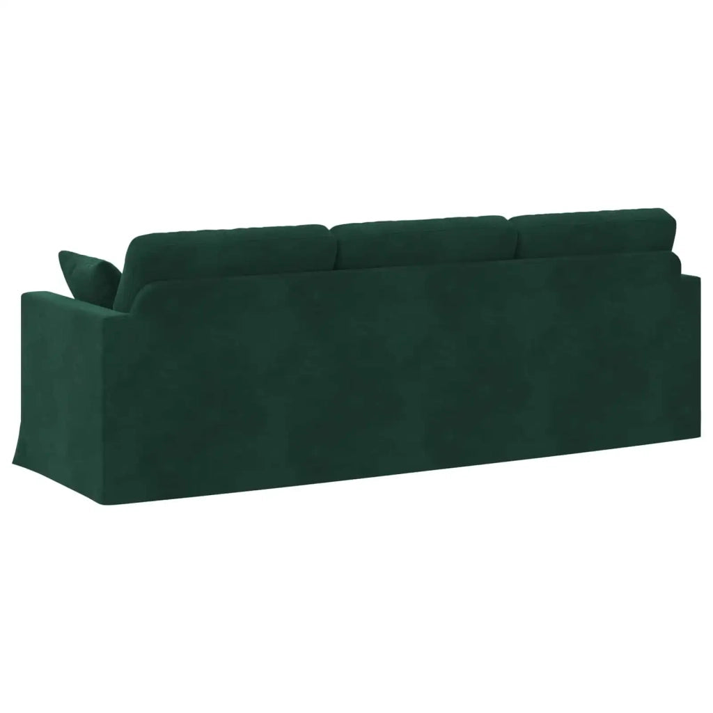 Divano Verde Scuro 228 x 78 x 80 cm Velluto 42024442