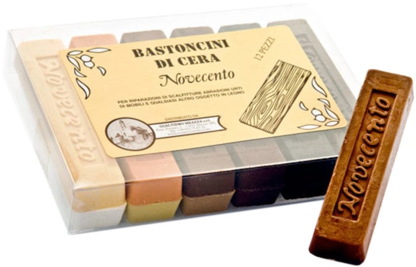 STICK CERA 30 gr - Noce medio - 12 pezzi- CERA NOVECENTO