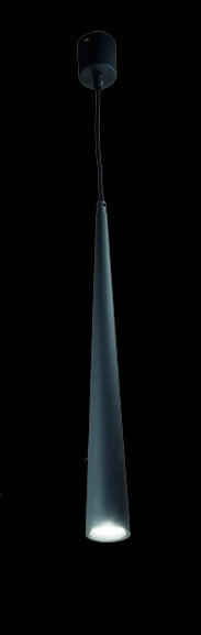 SOSPENSIONE NOA H.50CM D.5,5CM NERO 1 LUCE ATTACCO GU10