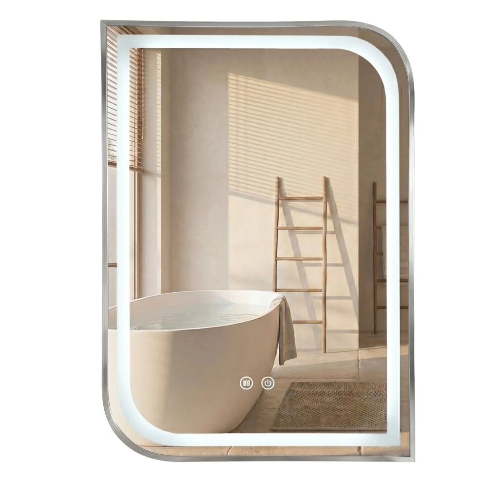 Specchio Led Zone 70x50 Brush Nickel