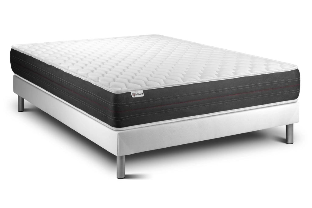 Letto con materasso VITAL SPRING 135 x 200 cm Rete kit Bianco