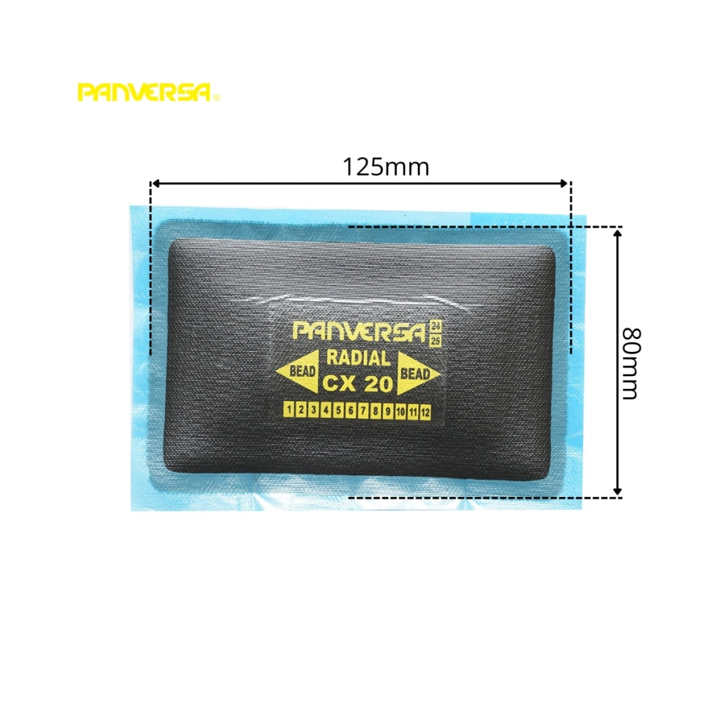 Toppe di vulcanizzazione radiali 80x125mm per pneumatici 10 pz/scatola CX-20 Panversa