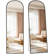 Specchio da Terra e Parete ¨C Xylo ¨C Alluminio Nero 50x170 cm