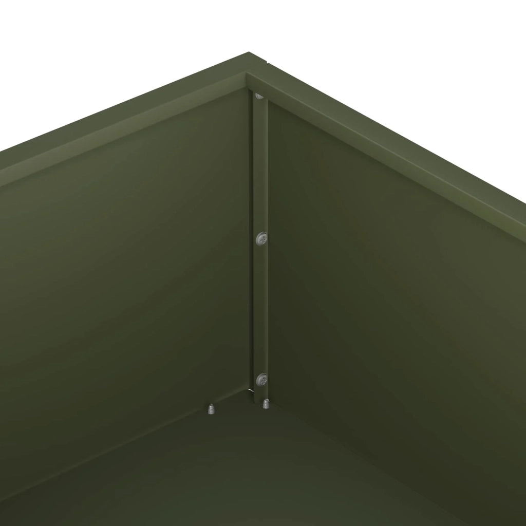 Vaso da giardino Verde Oliva 100 x 100 x 20 cm 8005028