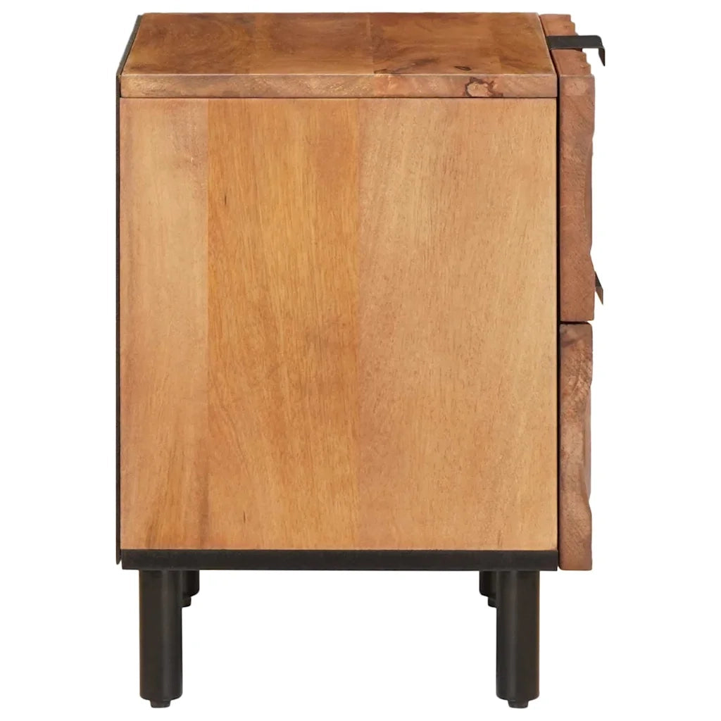 Set di 2 Comodini | Armadio da Notte | Mobiletto da notte con cassetto Marrone 40 x 33 x 46 cm