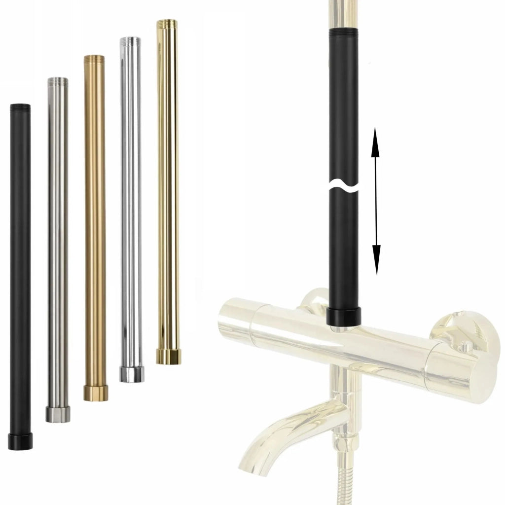 Prolunga Per Set Vasca/doccia Brush Nickel 50cm