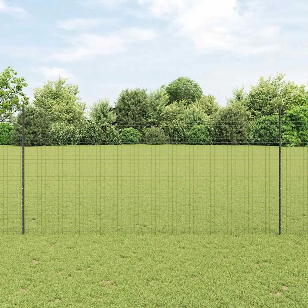 Palo della recinzione 11 pcs Grigio 150 cm Acciaio 42006287