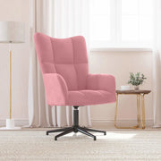 Sedia Relax Rosa in Velluto 328099