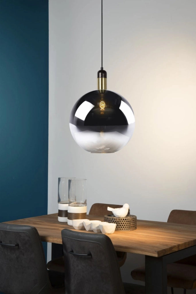 Lampada a sospensione Lucide Julius Ø40 nera E27 40W