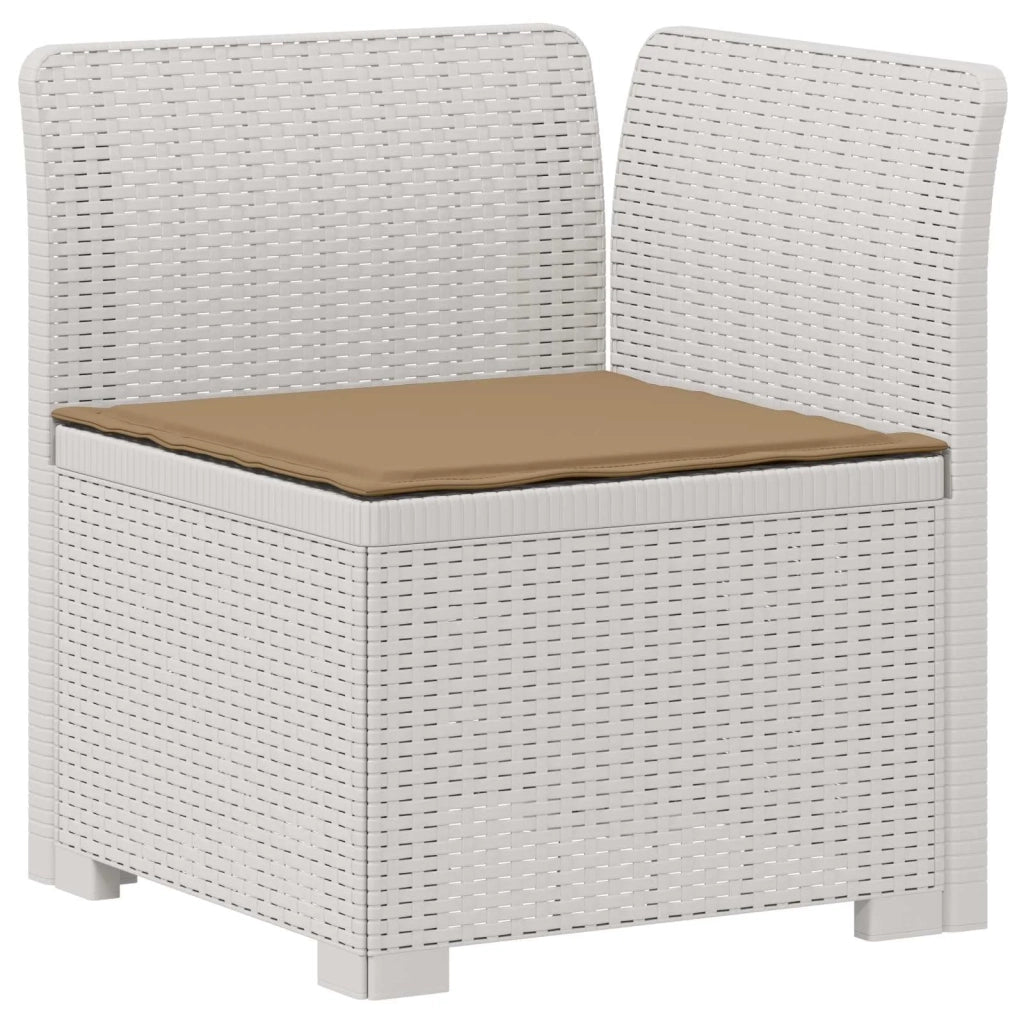 Divano da Giardino a 1 Posto con Cuscino Aspetto Rattan PP 8011826