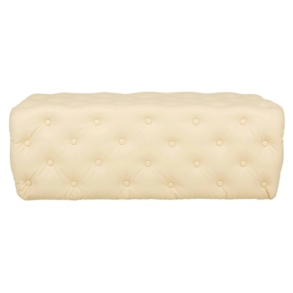 Divanetto imbottito bianco108x54x40h