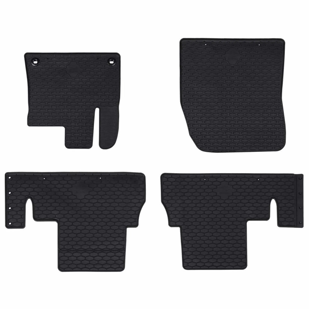 Tappetino per Auto 4 pz Nero Gomma CFW2452705