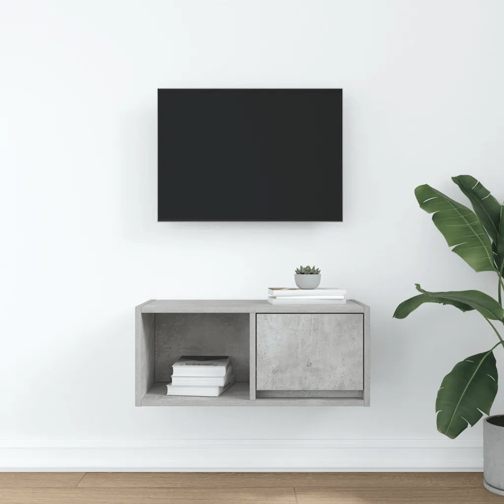 Mobile per TV | Armadietto TV | Mobile Porta TV Grigio Cemento 60x31x25,5 cm Legno Multistrato