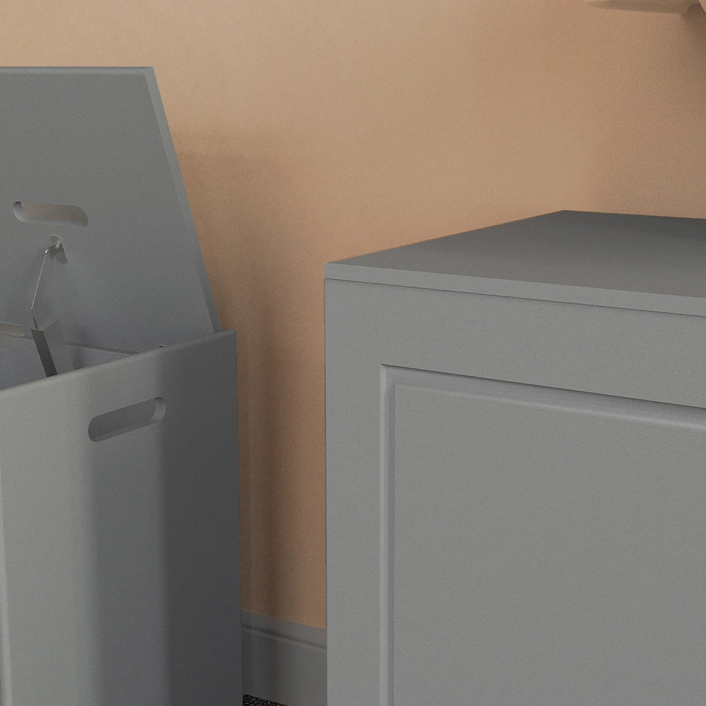 Mobile Sottolavabo da Bagno Linea Pietra Copricolonna con 2Ante Mobiletto Lavabo