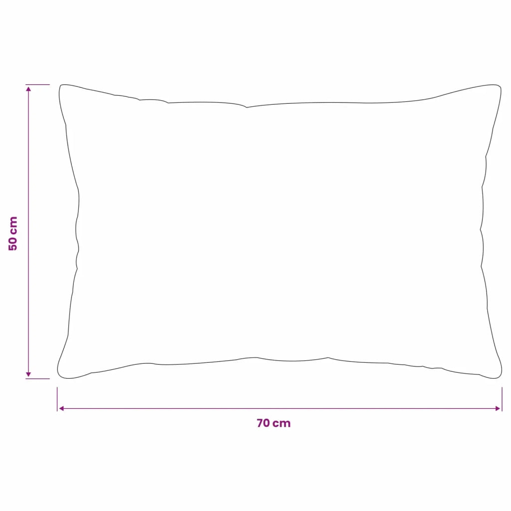 Federa 2 pcs HEERLEN Nero 50 x 70 cm Flanella 911499