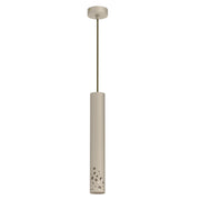Lampada a sospensione Tibia Buble crema metallo GU10 120cm