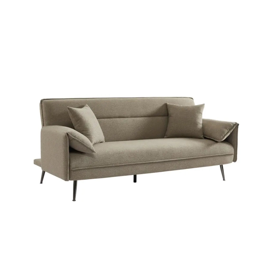 Divano 3 posti trasformabile SILAS – Beige chiaro – Design scandinavo elegante