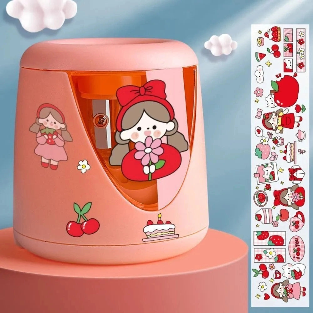 Trade Shop - Temperamatite Elettrico Automatico Con Interruttore Meccanico Per Cancelleria Creativa -