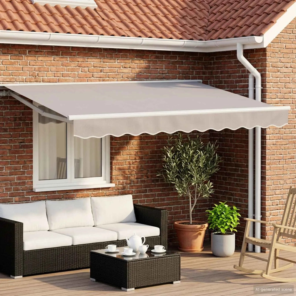Cornice per Tenda Manuale con LED 3 x 2,5 m 3420587