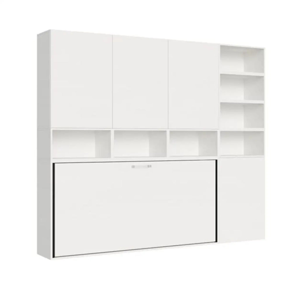 Letto singolo a scomparsa Kando comp.E bianco frassino