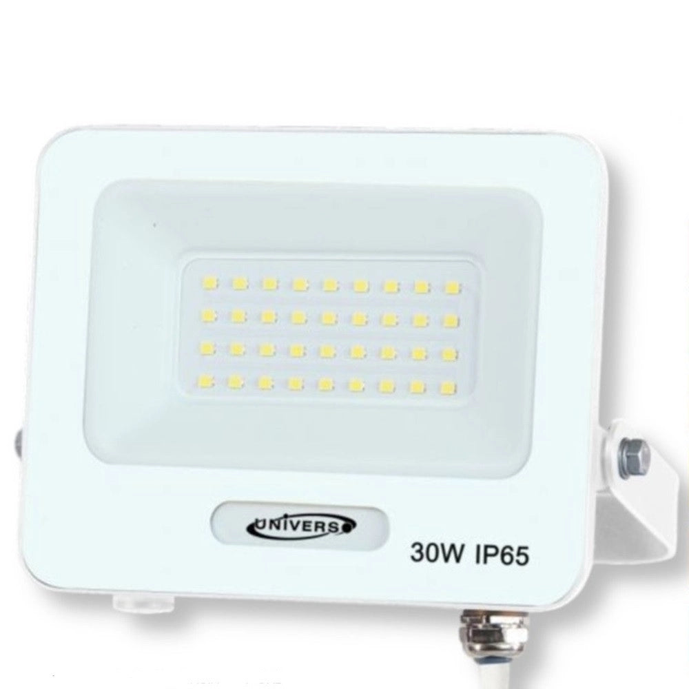 Trade Shop - Faro Proiettore Smd Led Floodlight 30 W Slim Ip65 Luce 3000k 4000k 6500k Ek05-30w - Bianco-bianco Freddo      -