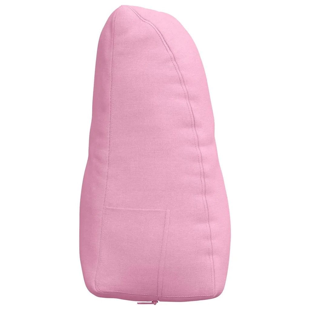Cuscino per Schiena Rosa 80 x 24 x 50 cm Tessuto 42014427