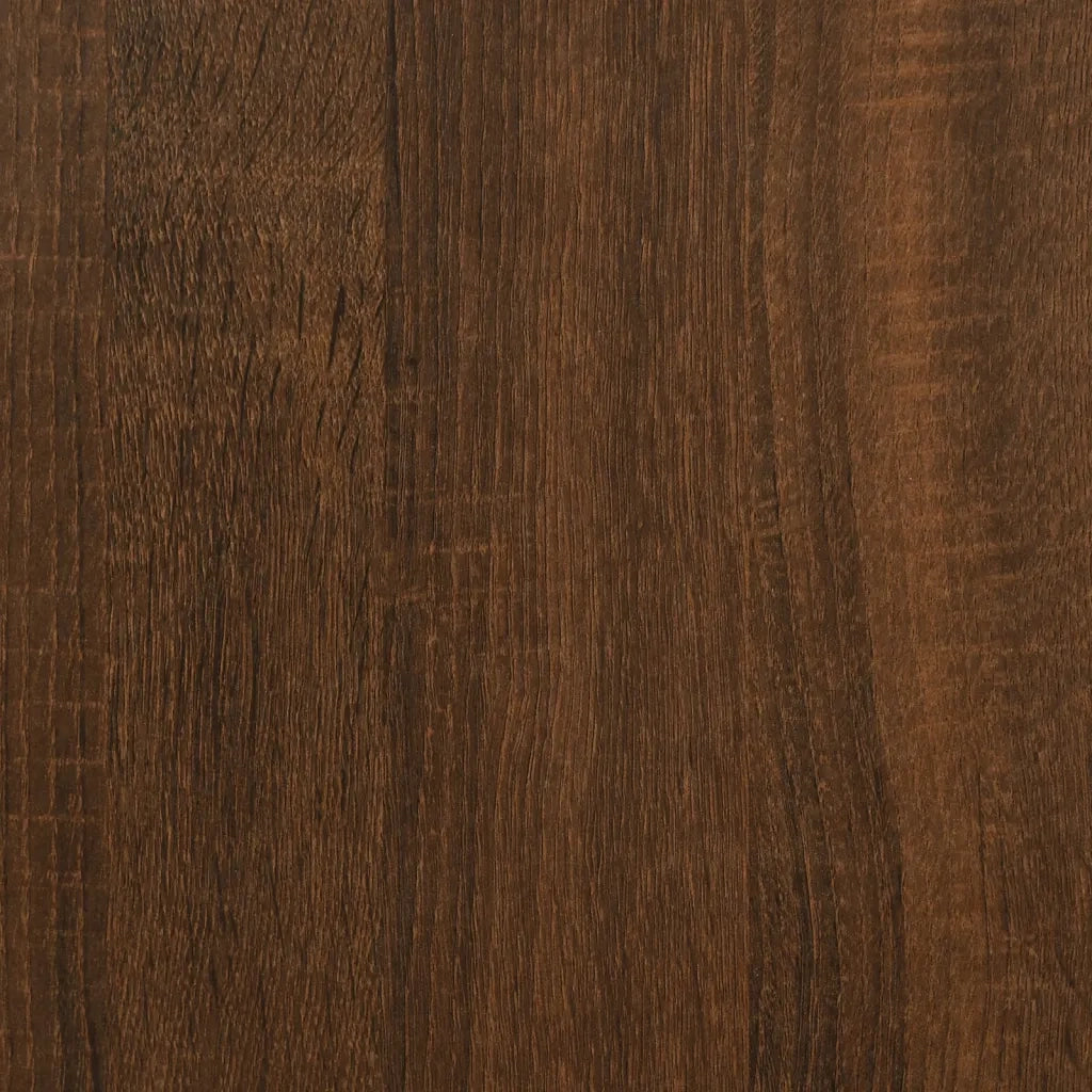 Letto singolo | Letto per adulti | Giroletto senza Materasso Rovere Marrone 75x190cm in Truciolato